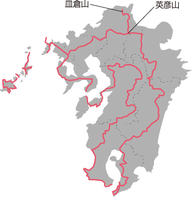 九州自然歩道略地図