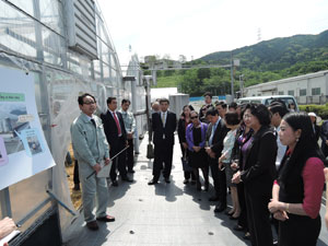 Visit team observing the Agriculture and Forestry Generalized Examination Center