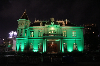 旧福岡県公会堂貴賓館（緑色）