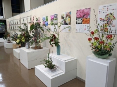 昨年の「花」にまつわる企画展の様子