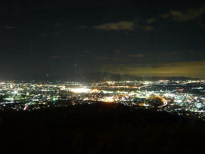 高良山より見下ろす久留米の夜景