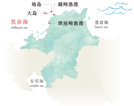 筑前海近辺の地図上の位置