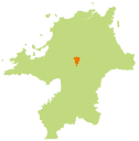 桂川町の地図上の位置