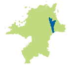 みやこ町の地図上の位置