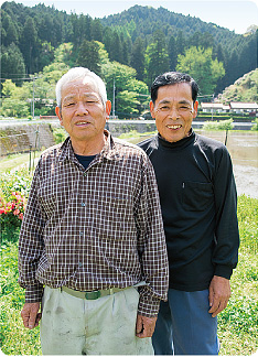 会長の松崎和彦さん（写真左）と上田定（うえだ さだむ）さん