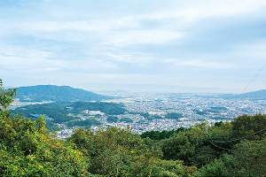 大野城跡（尾花地区からの展望）