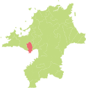 那珂川町の地図上の位置