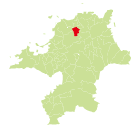 大木町・大川市の地図上の位置