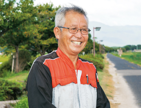 「ヒガンバナまつり実行委員会」の会長を務める来島仁左ェ門鴻司（きじま にざえもんこうじ）さん