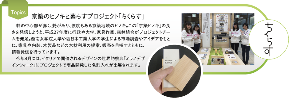 京築のヒノキと暮らすプロジェクト「ちくらす」