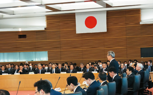 全国都道府県議会議長会の様子