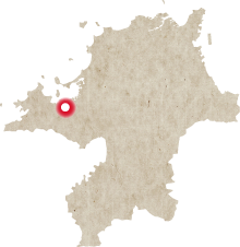 福岡県地図上での位置