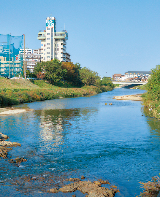 那珂川河畔の写真