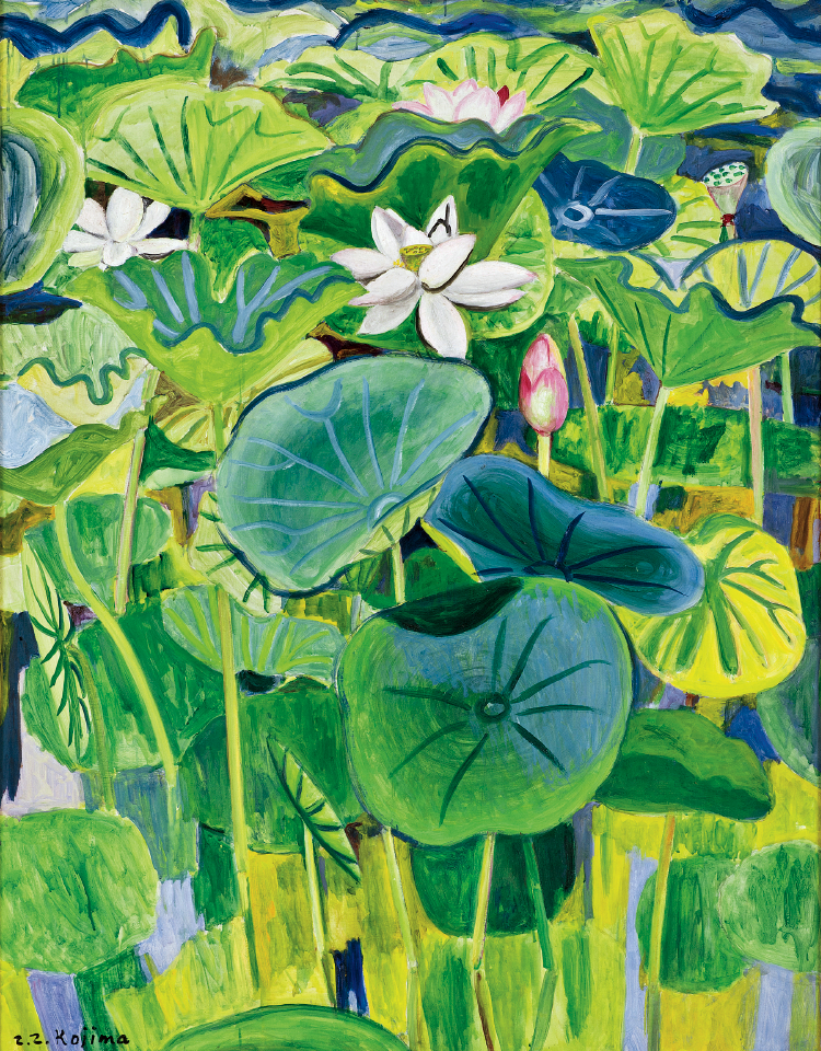 蓮花 児島善三郎の絵画 蓮花 児島善三郎の絵画