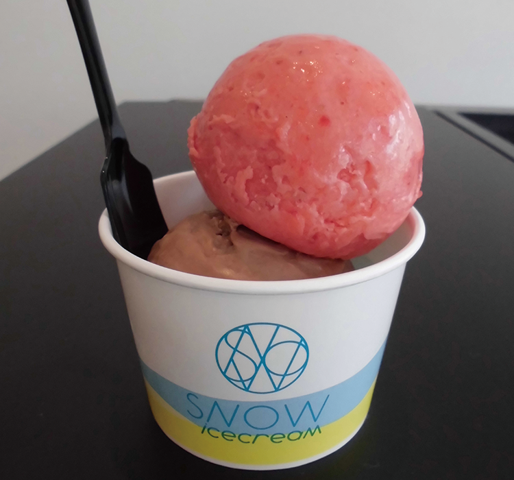 SNOW icecreamのアイスクリームの写真