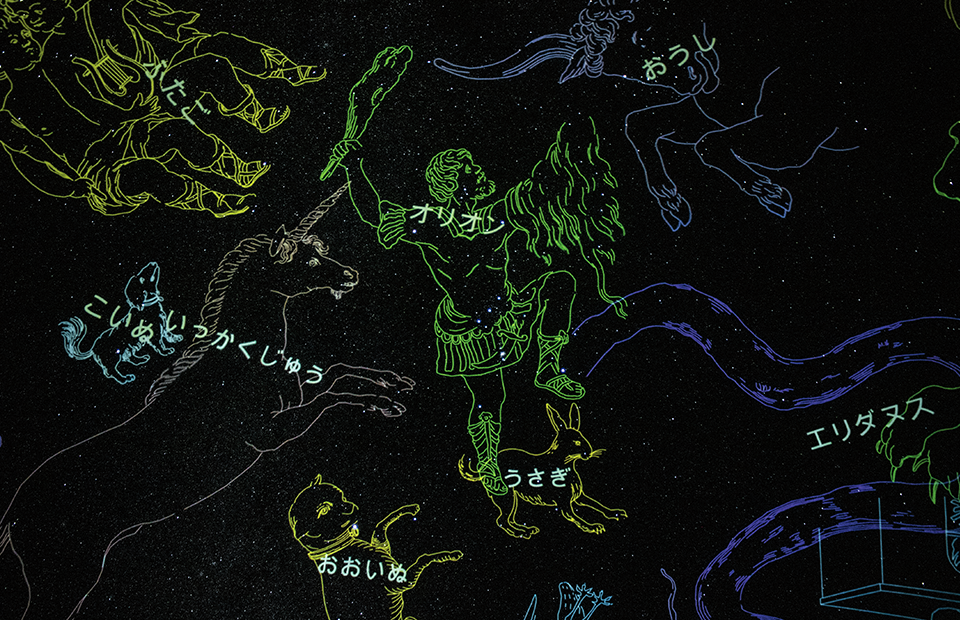 星座の名前を解説している図 星座の名前を解説している図