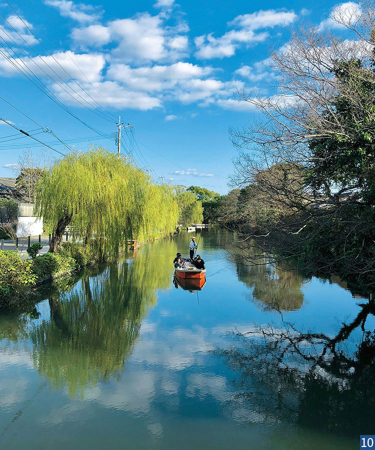 堀割の川下りの写真