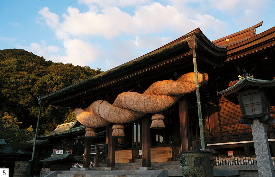 宮地嶽神社のおおしめなわの写真