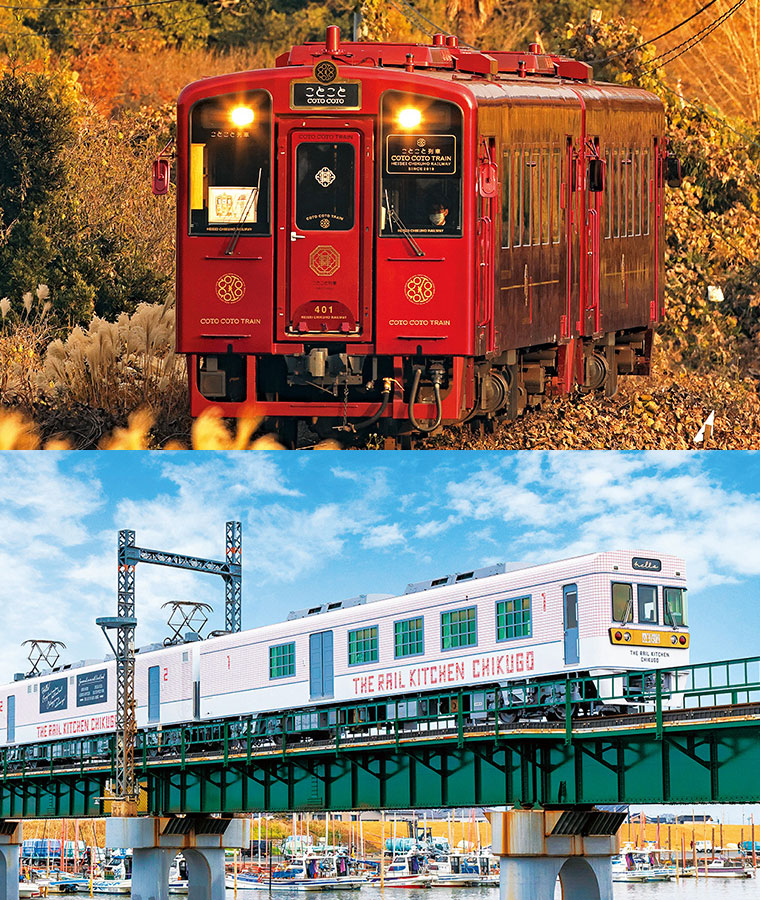 紅葉の中を走ることこと列車の写真 紅葉の中を走ることこと列車の写真