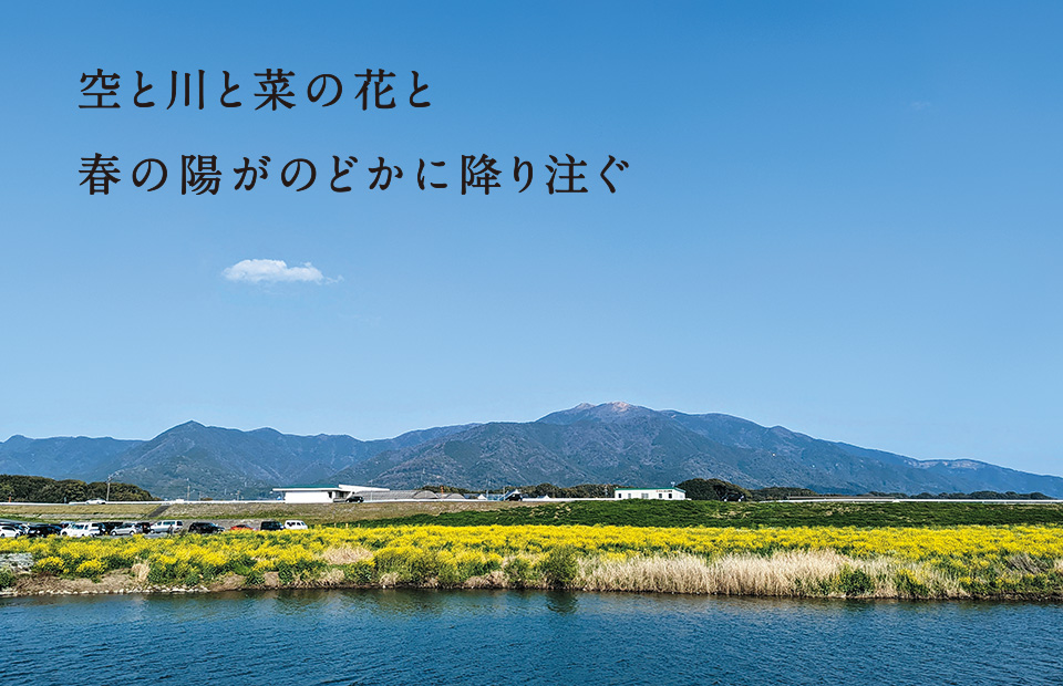 彦山川から福智山を望む風景写真 彦山川から福智山を望む風景写真