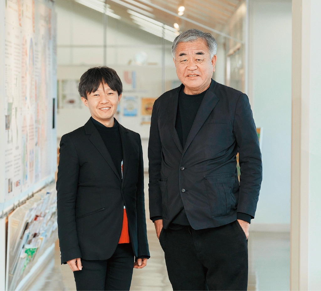 隈 研吾(くま けんご)さん・名城 俊樹(めいじょう としき)さん写真