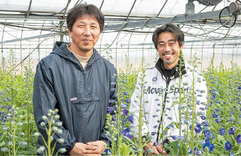 生産者の水﨑さんと髙宮さんさんの写真
