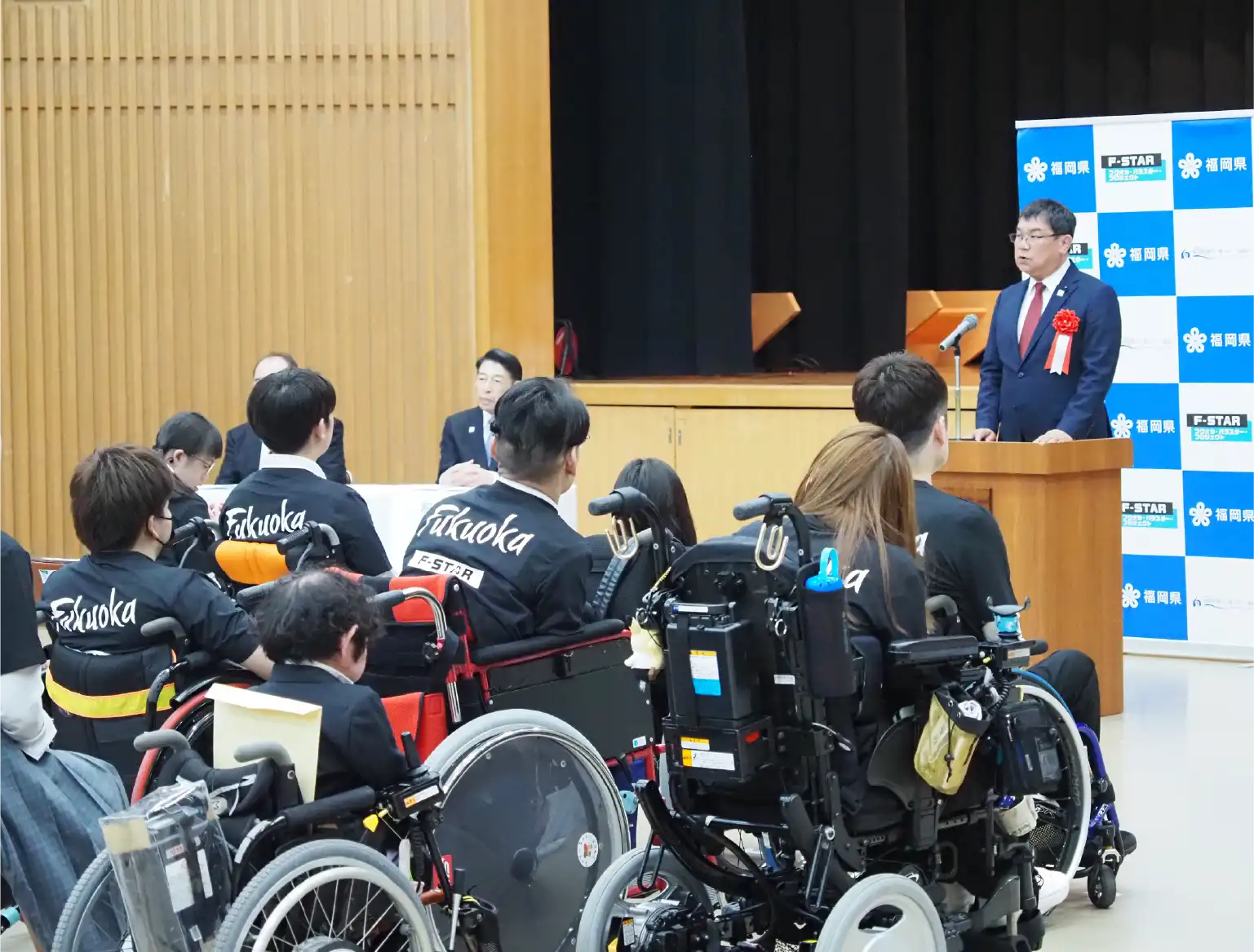 福岡県パラスポーツタレント発掘・育成事業（F-STAR）開講式の写真