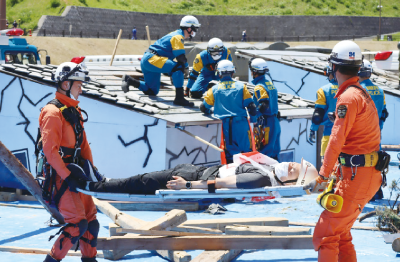 福岡県総合防災訓練の画像
