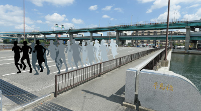 千鳥橋交差点（37.8km地点） 写真