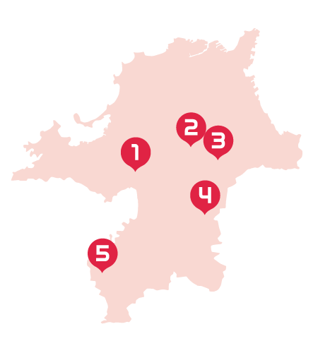 福岡県地図画像