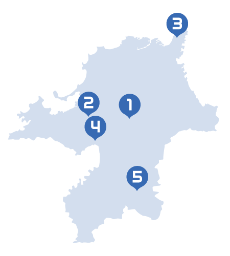 福岡県地図画像