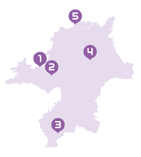 福岡県地図画像