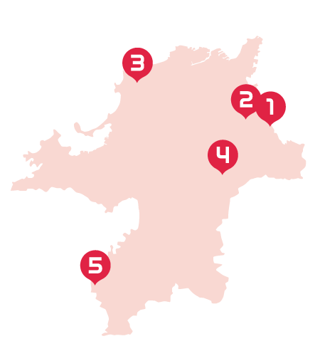 福岡県地図画像