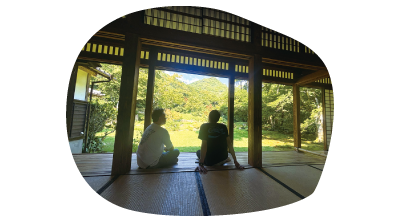 室町時代に雪舟が築いたとされる清水寺本坊庭園