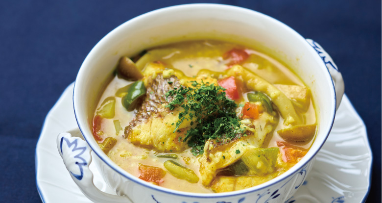 地魚と甘酒の彩りカレースープ イメージ画像
