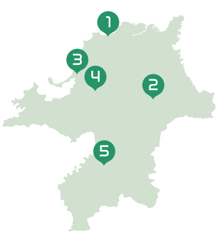 福岡県地図画像