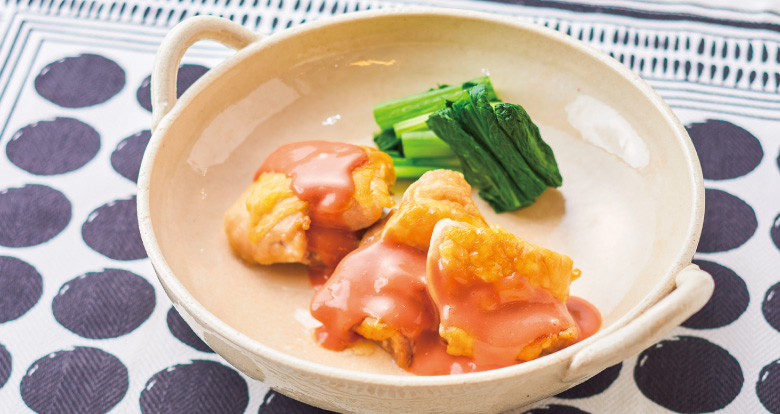 ベイクドチキンのトマトクリームソース イメージ画像