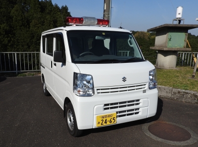 牛頸ダム警報車