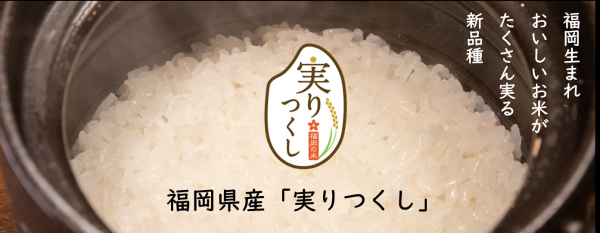 おいしいお米がたくさん実る福岡県産「実りつくし」