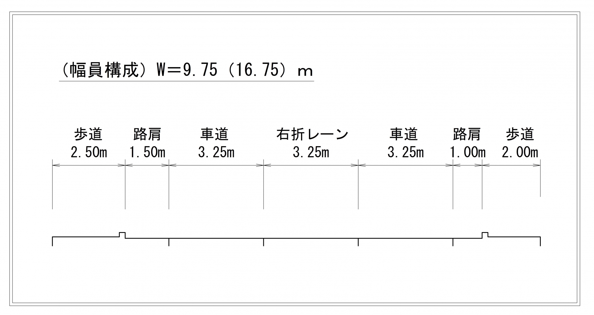 交通安全対策事業の横断図2