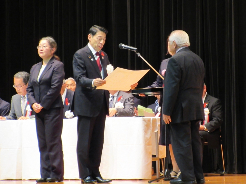 県知事表彰の様子の写真
