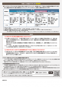 厚生労働省リーフレット「新型コロナワクチンの公費負担による接種は令和6年3月31日で終了します」p2