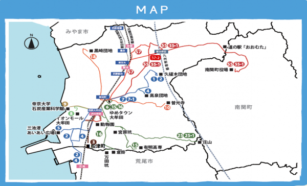対象路線図