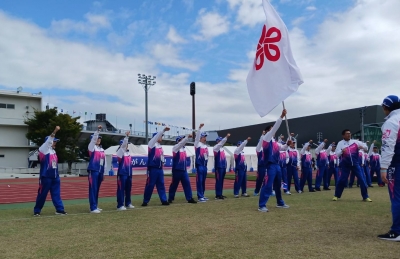 （写真）結団式