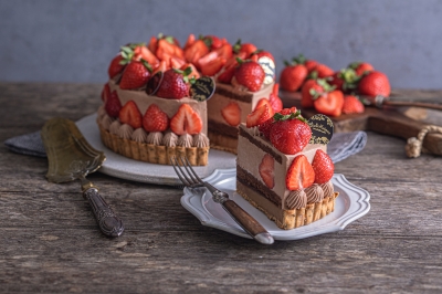 あまおうのショコラショートケーキタルトイメージ