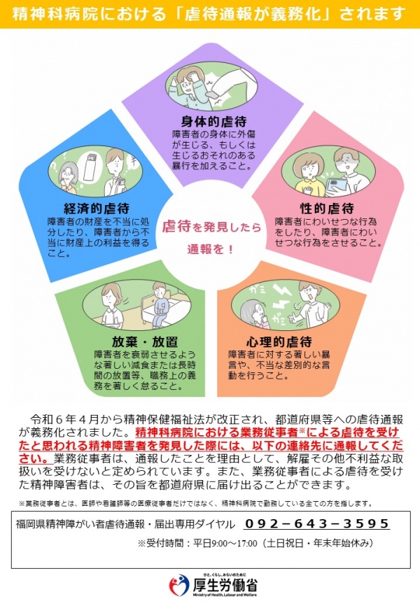 虐待を発見したら通報を！