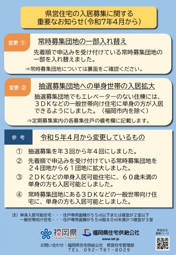 入居募集のチラシ１