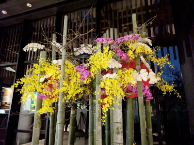 九州国立博物館での飾花