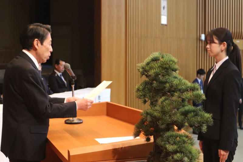 辞令交付式の様子