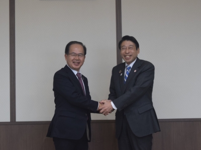 野田代表取締役社長と知事